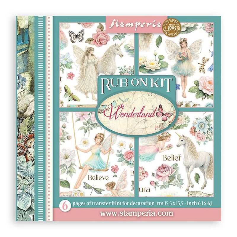 Wonderland Stamperia Rub On Kit
