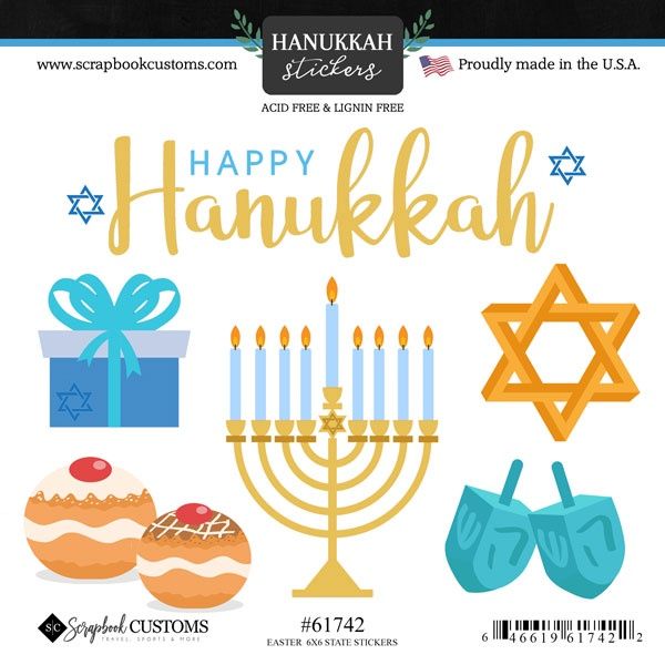 Happy Hannukah Stickers