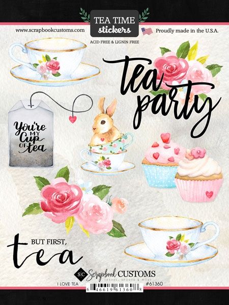 Tea, I Love Stickers