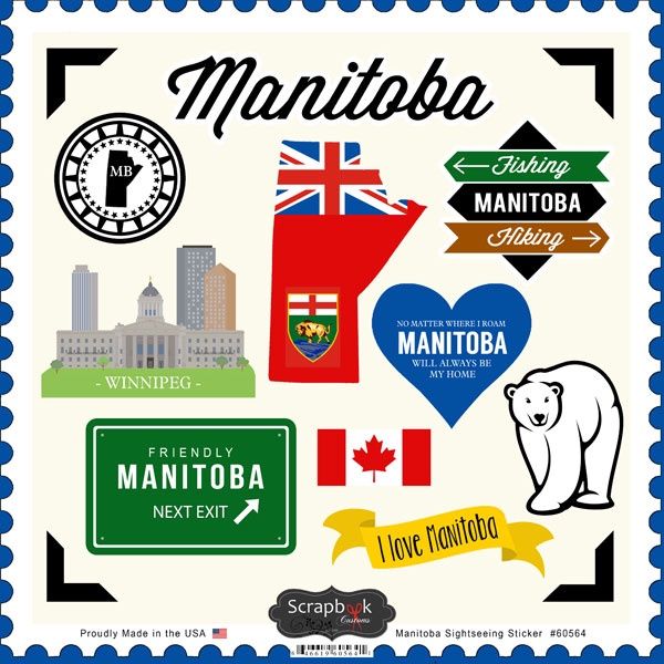 Manitoba Sightseeing Sticker Sheet