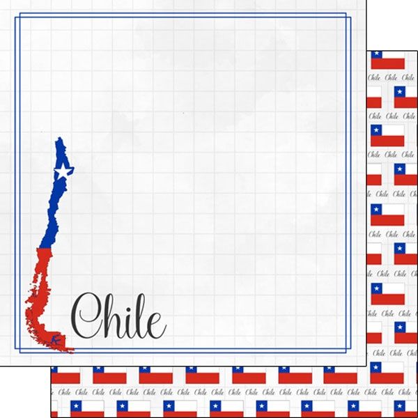 Chile Adventure Border 12 x 12 DS Paper