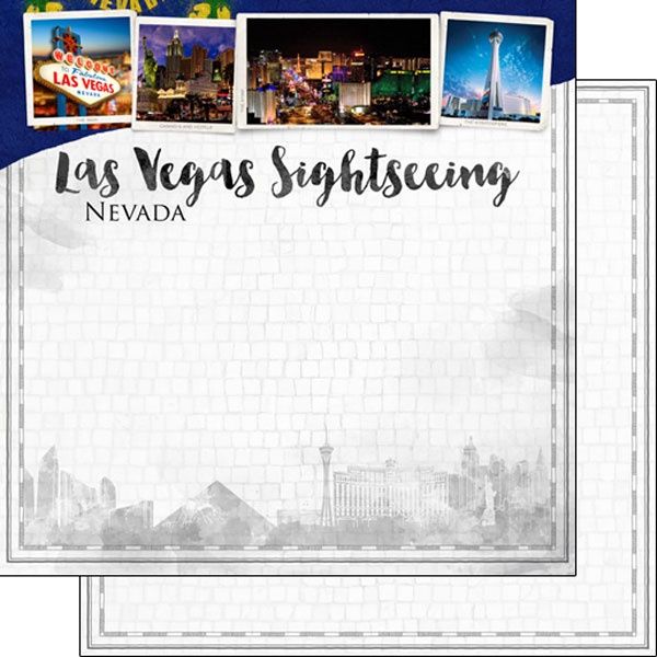 Las Vegas City Sights 12 x 12 DS Paper