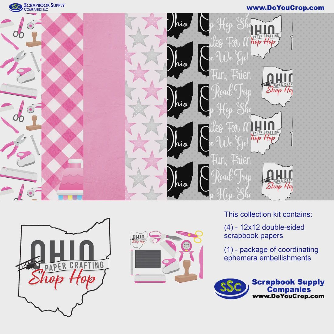 Ohio Collection Shop Hop 2026 12 x 12 Scrapbook Collection Kit