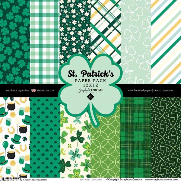 St. Patrick's 12 x 12 DS Paper Pack