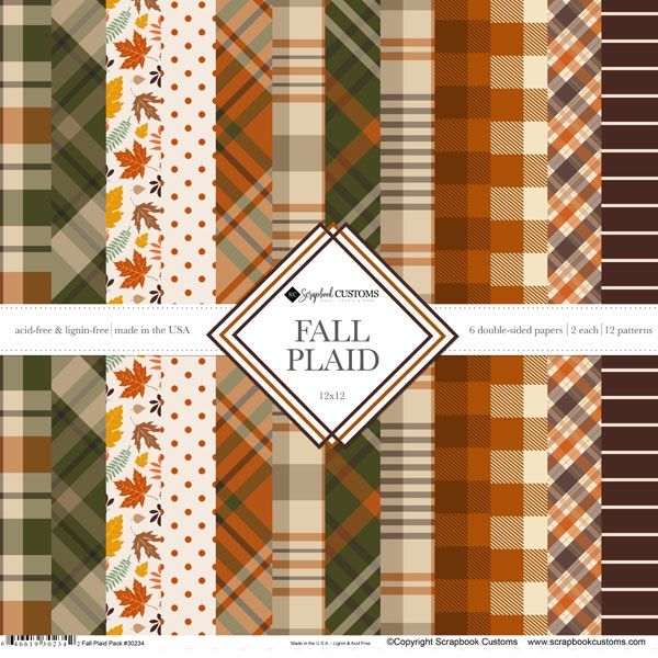 Fall Plaid 12 x 12 DS Paper Pack