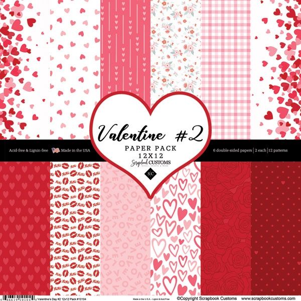 Valentine #2 12 x 12 DS Paper Pack