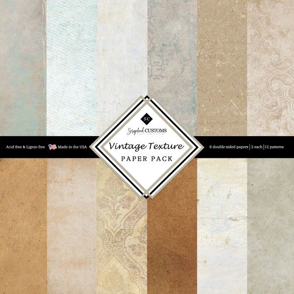Vintage Texture 12 x 12 DS Paper Pack