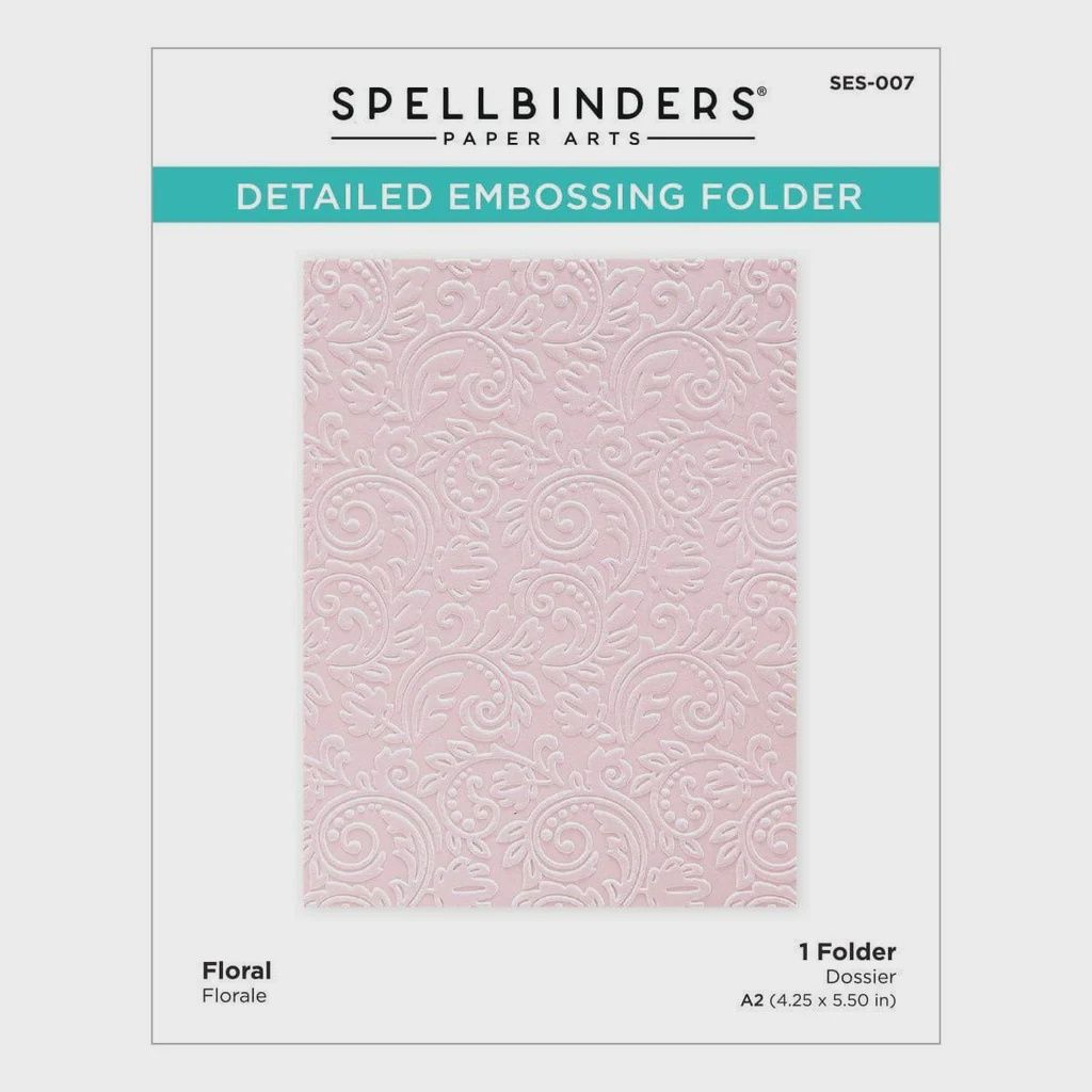 Em-bossing Fold'ers Floral 4.25 x 5.5 in Single Sided