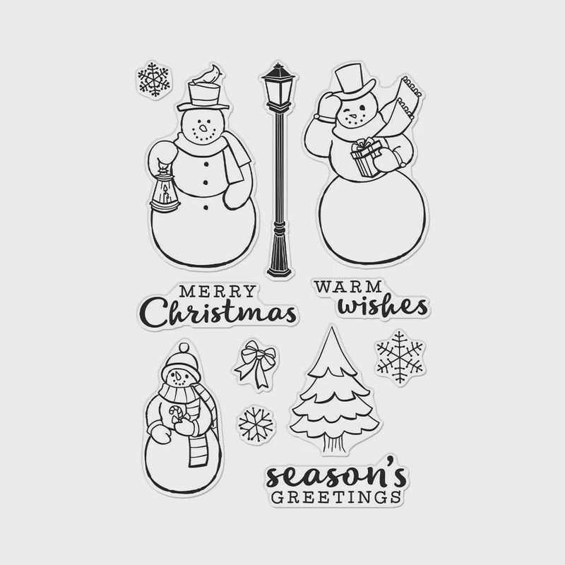 Hero Arts Merry Snowmen Clear Stamps