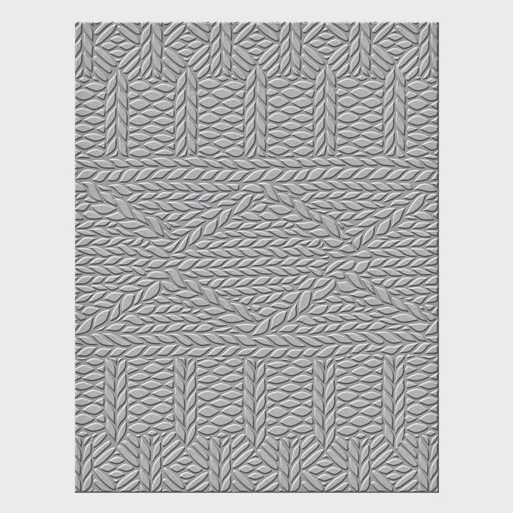 Sweater Weather Embossing Folder from the Be Merry Collection