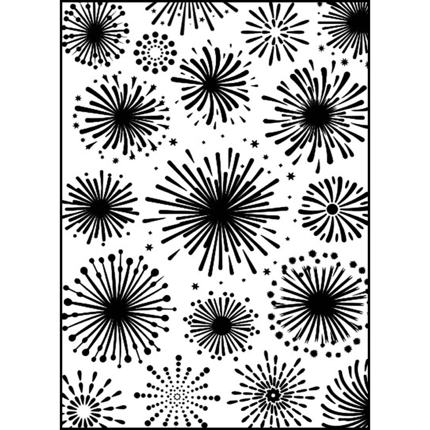 Embossing Folder – Snowflake Fireworks