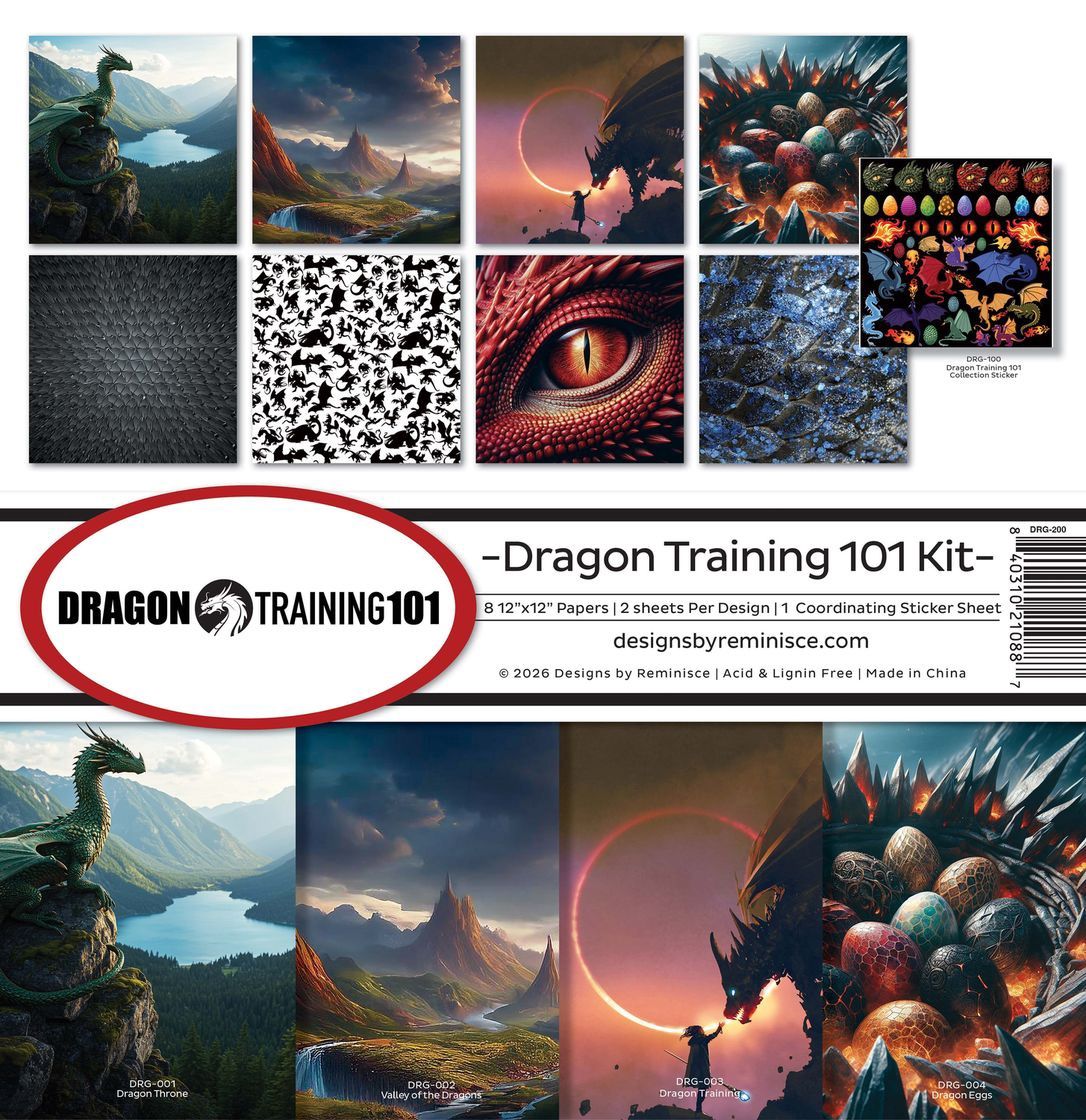 Reminisce Collection Kit 12"X12" Dragon Training