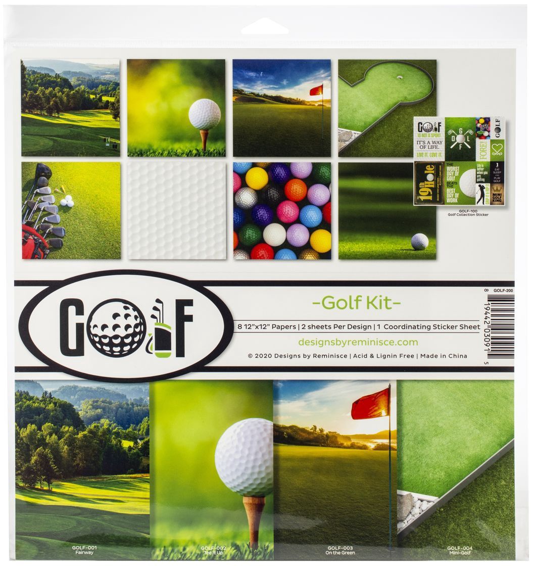 Reminisce Collection Kit 12"X12" Golf