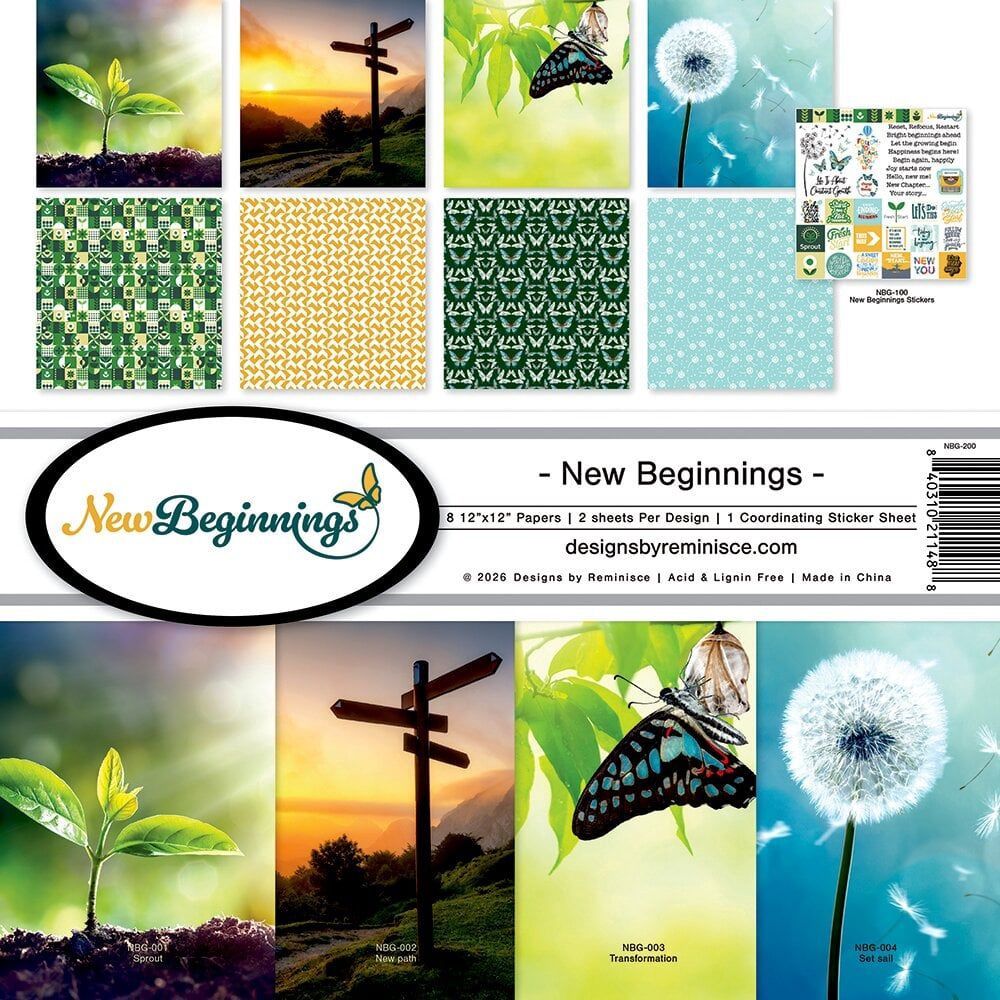 Reminisce Collection Kit 12"X12" New Beginnings