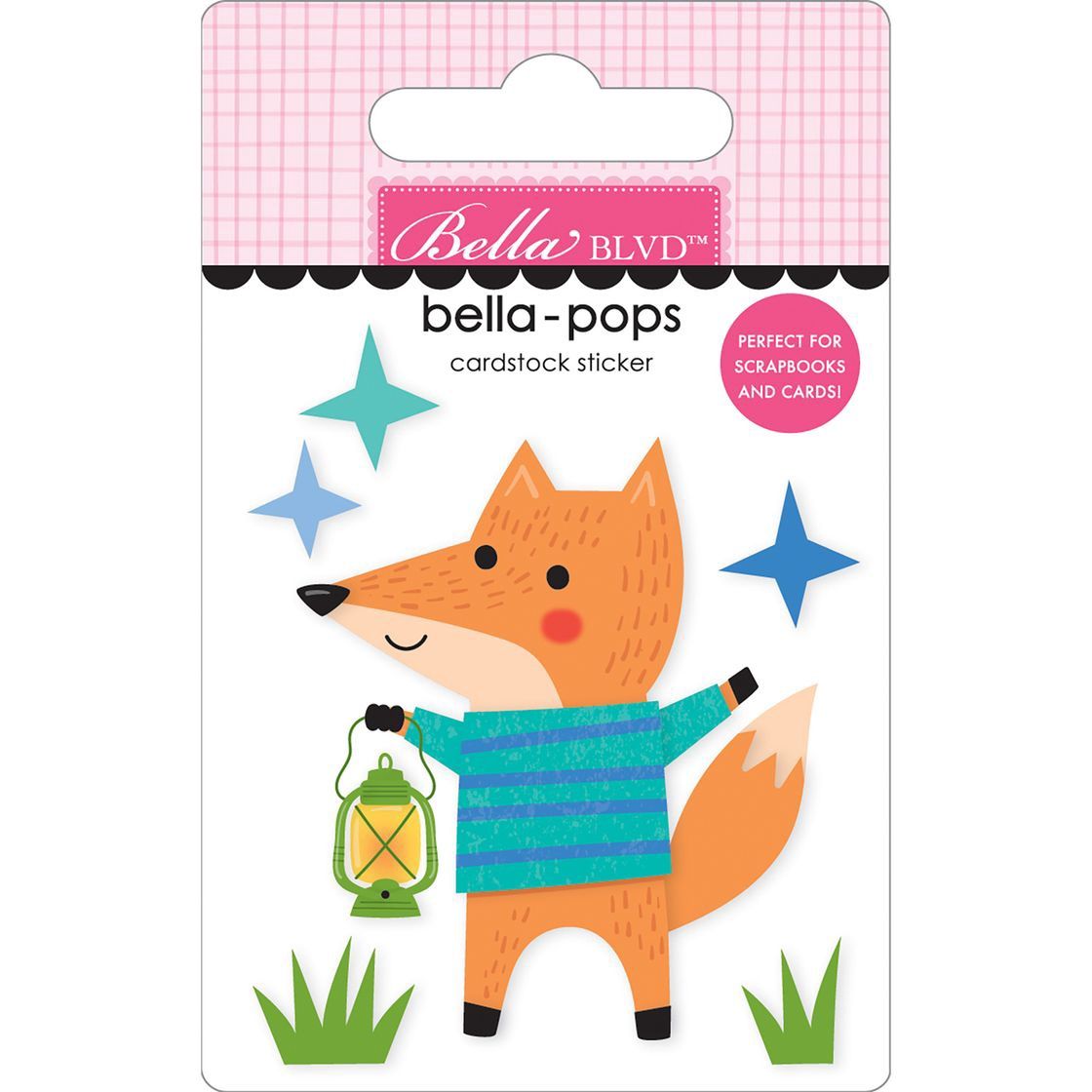 Bella Blvd Adventure Awaits Bella-Pops 3D Stickers Lantern Light Fox