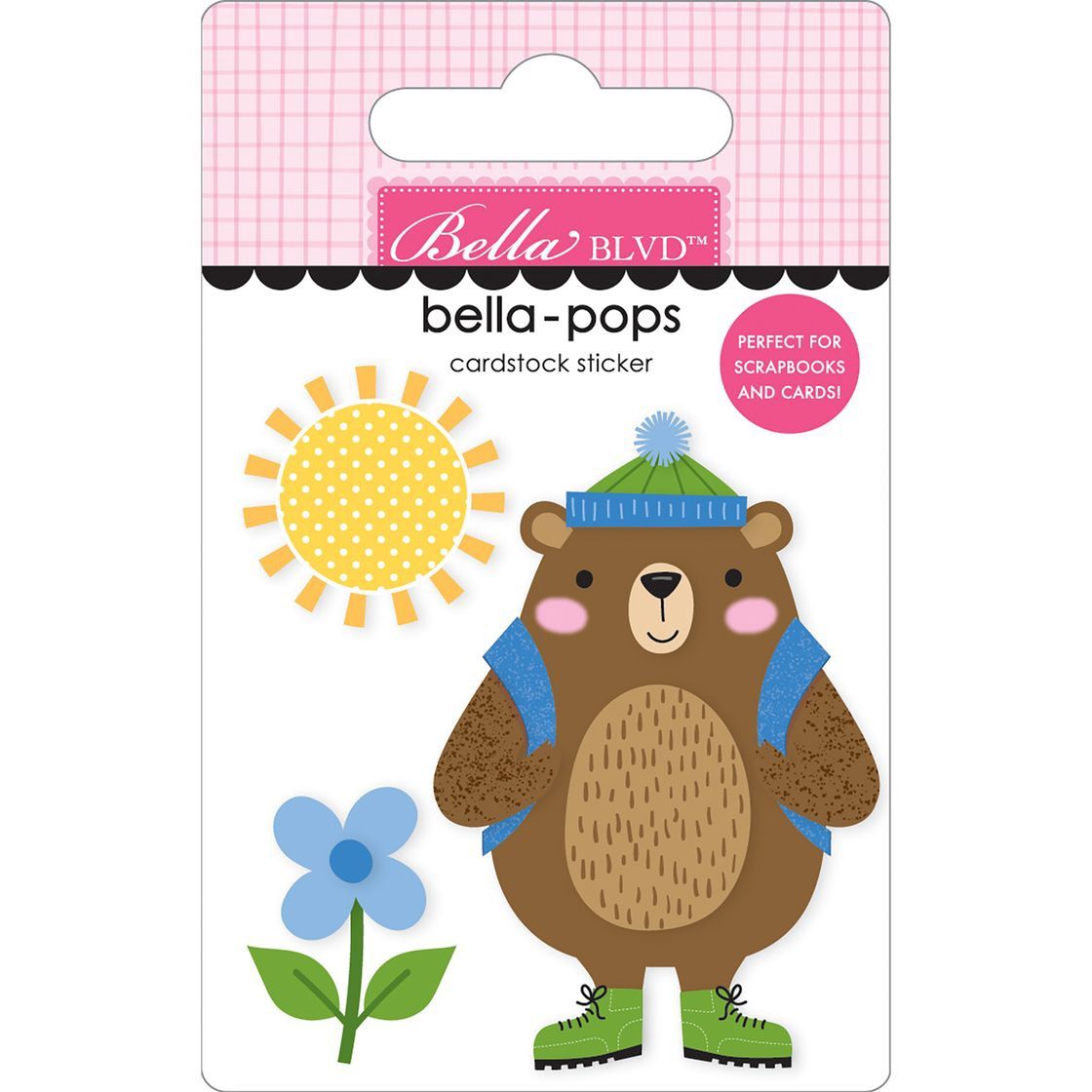 Bella Blvd Adventure Awaits Bella-Pops 3D Stickers Trail Bear