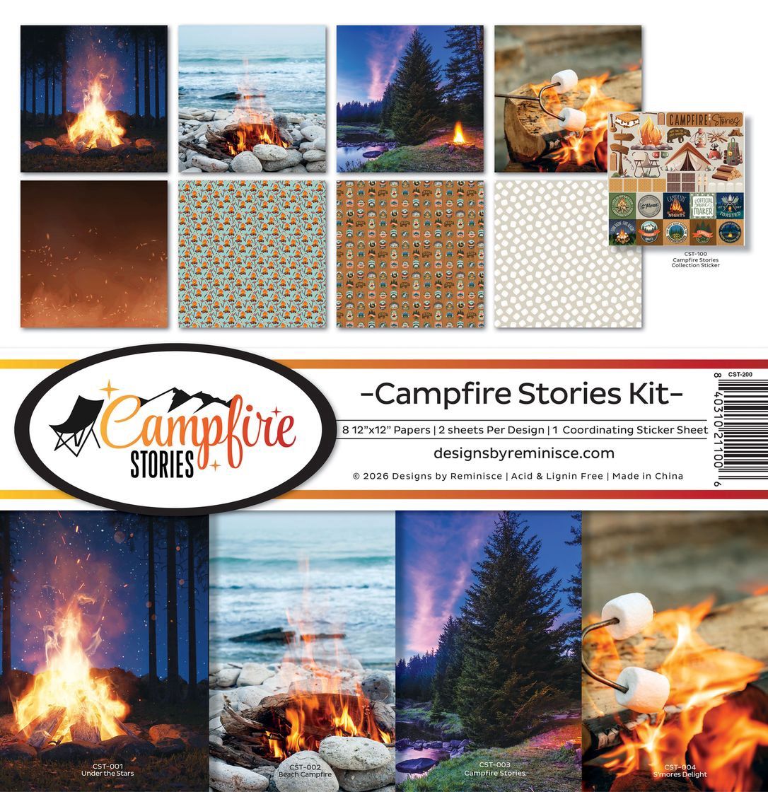 Reminisce Collection Kit 12"X12" Campfire Stories