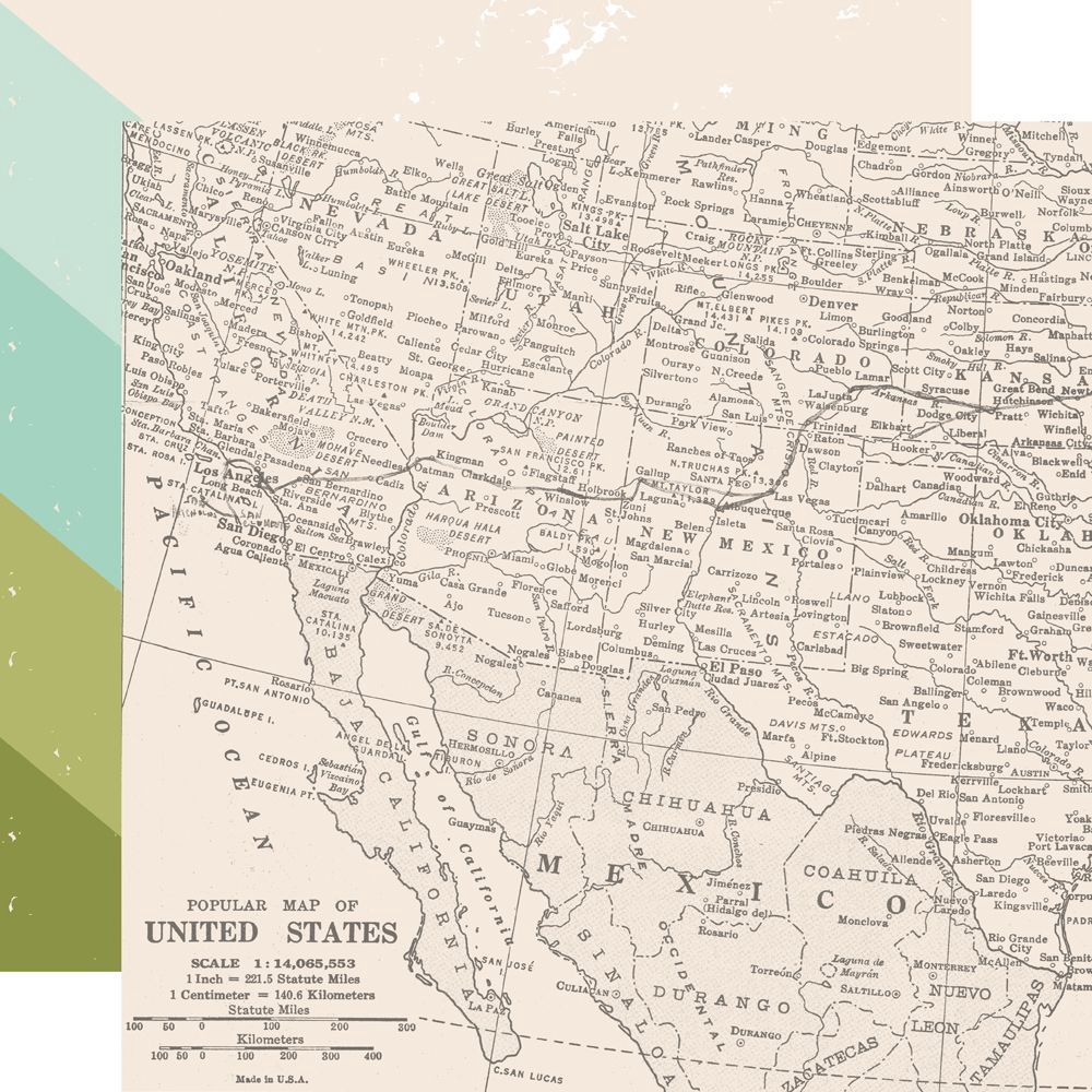 Simple Stories Open Road Double-Sided Paper 12"X12" Hit the Road