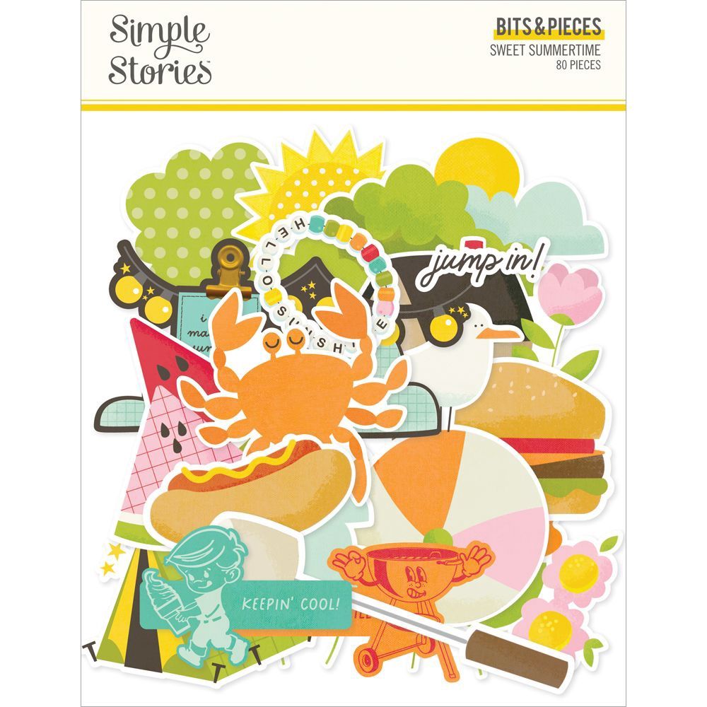 Simple Stories Bits &amp; Pieces Die Cuts Sweet Summertime
