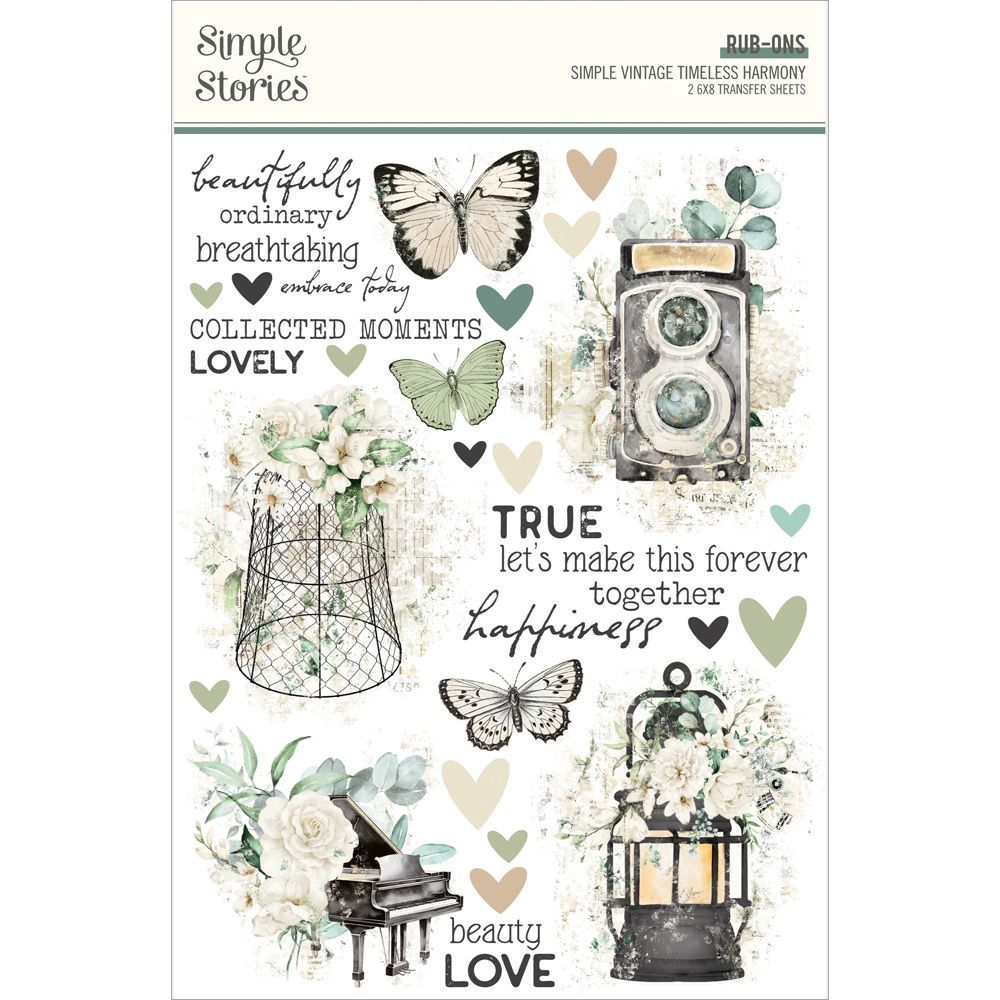 Simple Stories Rub Ons Timeless Harmony
