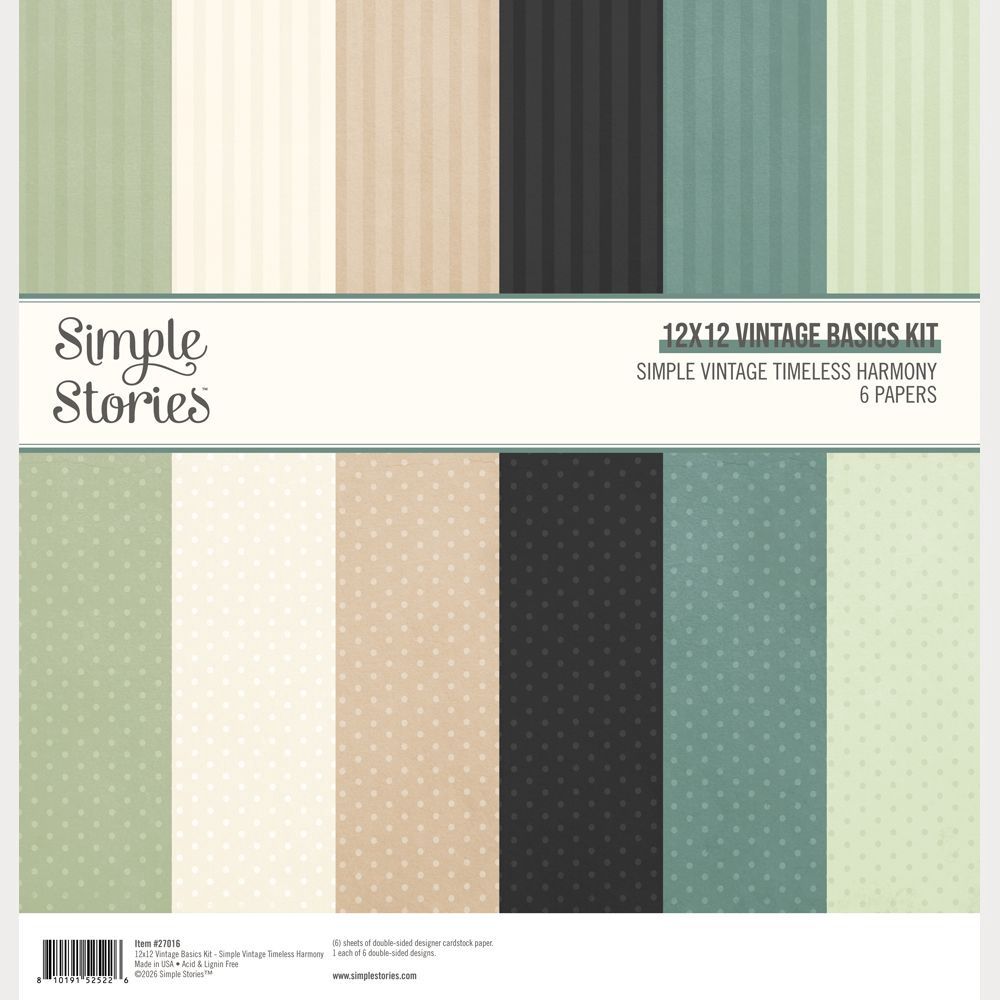 Simple Stories Basics Kit 12"X12"
