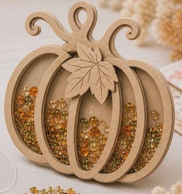 CrafTreat 3D Shaker Chipboard - Pumpkin