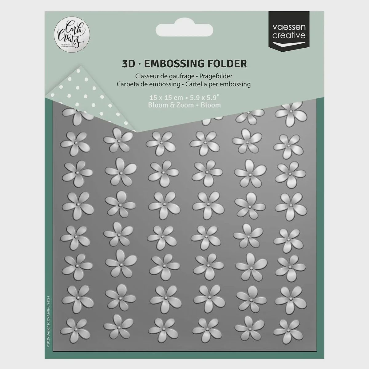 Stencil &amp; 3D Embossing Folder Bundle by Carla Creates Bloom