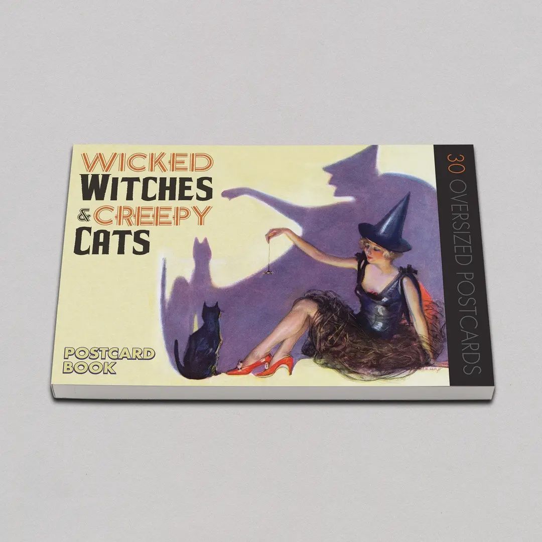Wicked Witches &amp; Creepy Cats - Halloween Postcards