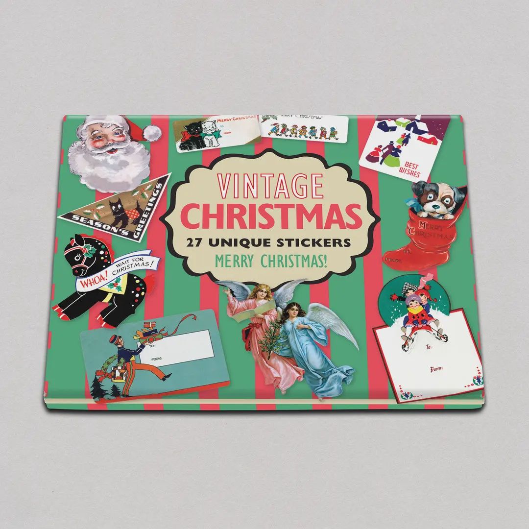 Vintage Christmas - Holiday Sticker Box
