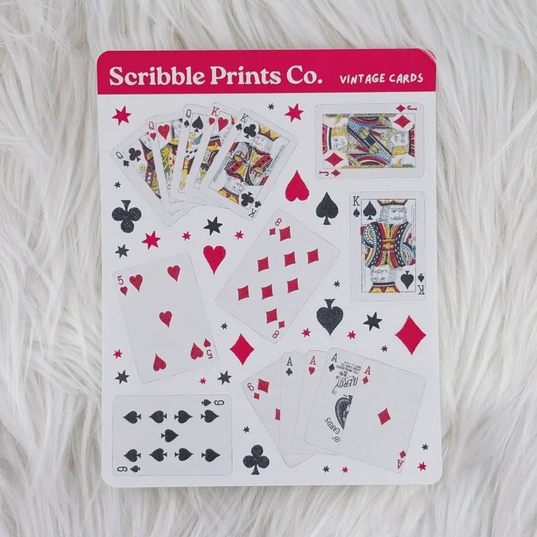 Vintage Cards – Journal Deco // Matte Stickers