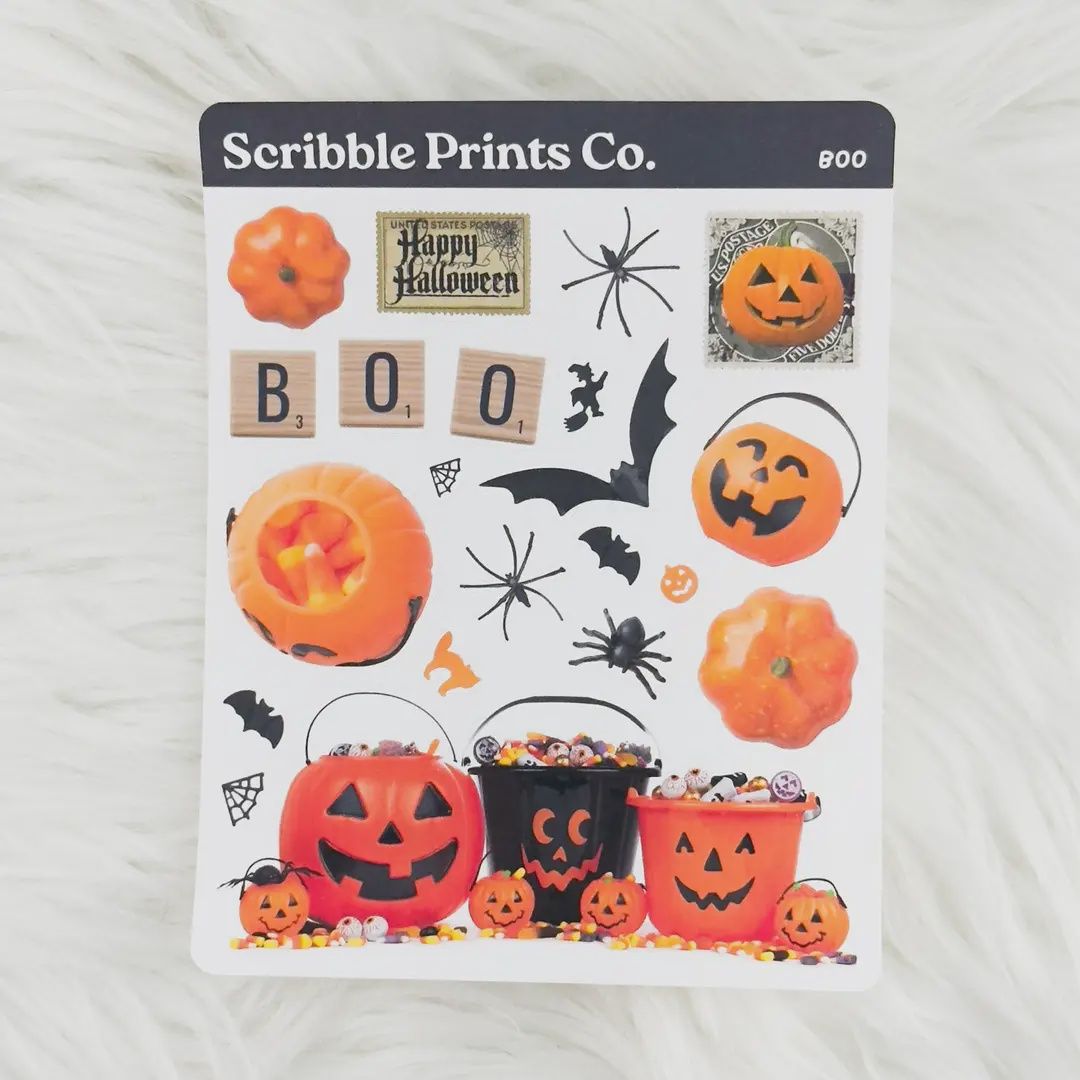 Boo – Journal Deco // Matte Stickers