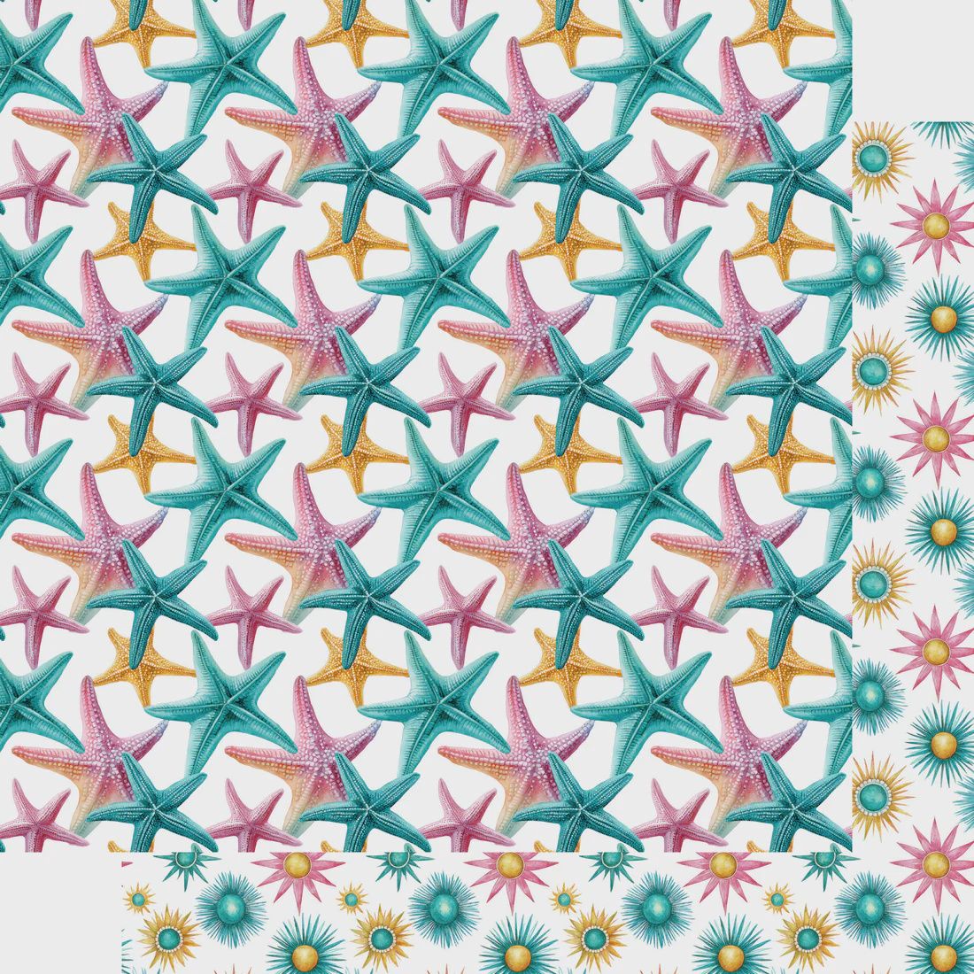 Tropic Like It's Hot Collection Starfish Dreams 12 x 12 Double-Sided Scrapbook Paper