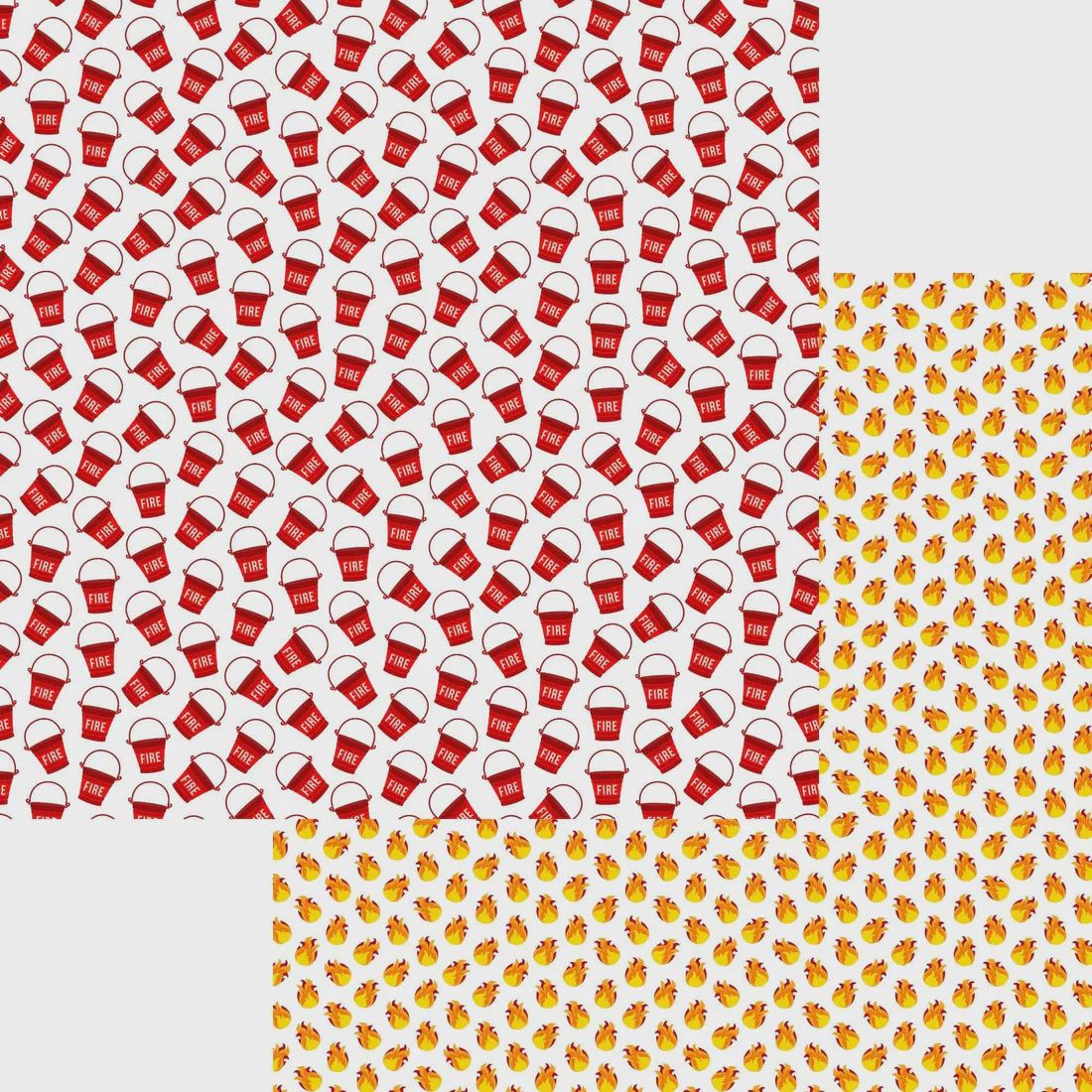 Occupation Collection Firefighter Blaze 12 x 12 Double-Sided Scrapbook Paper