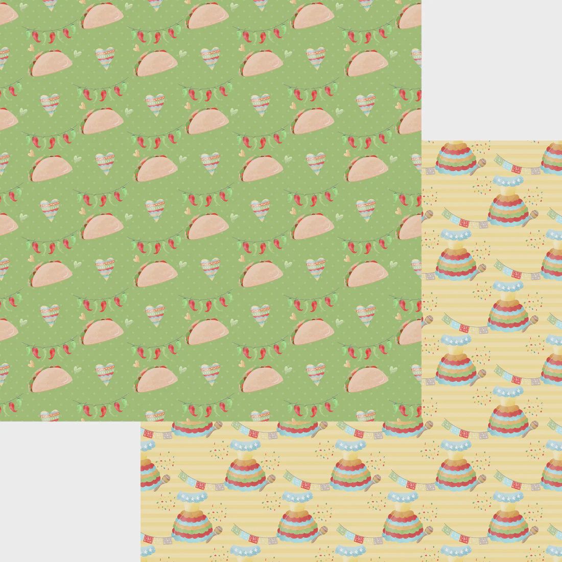 Fiesta Collection Taco Tuesday 12 x 12 Double-Sided Scrapbook Paper