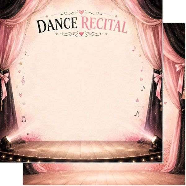 Dance Recital Watercolor DS Paper
