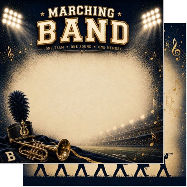 Marching Band Vintage DS Paper