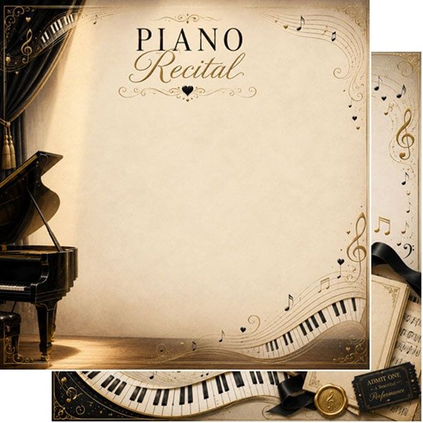 Piano Recital Vintage DS Paper