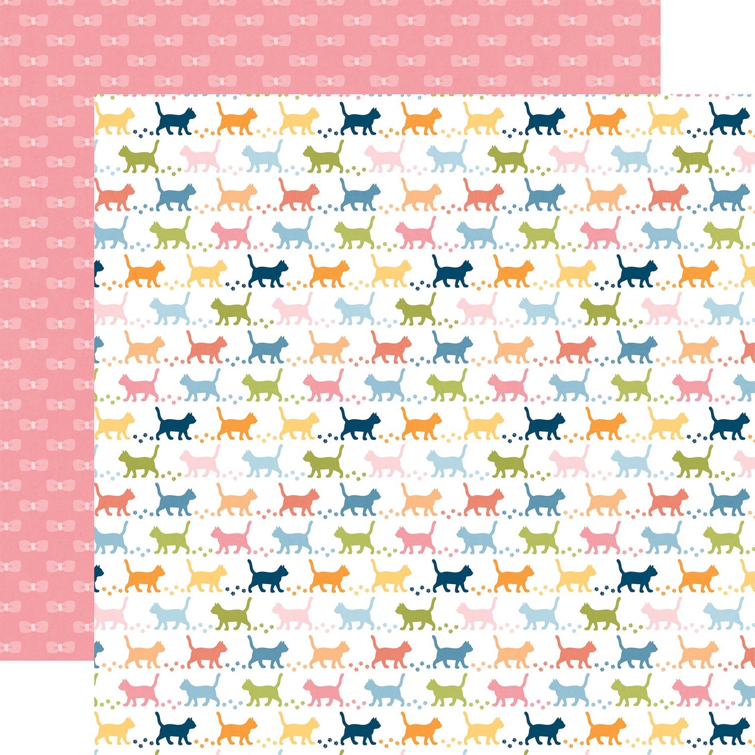 Cat Lover: Cat Tracks 12x12 Patterned Paper