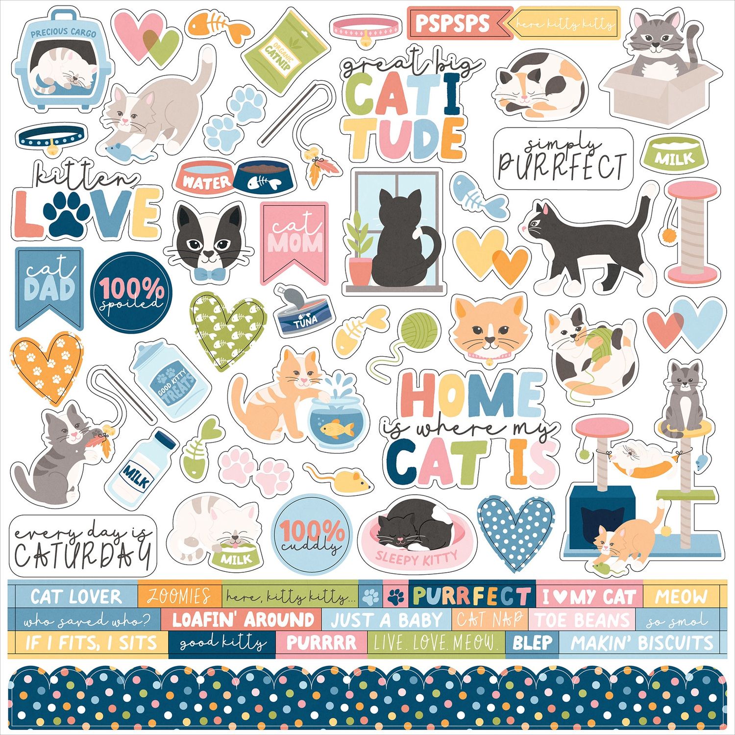 Cat Lover Element Sticker
