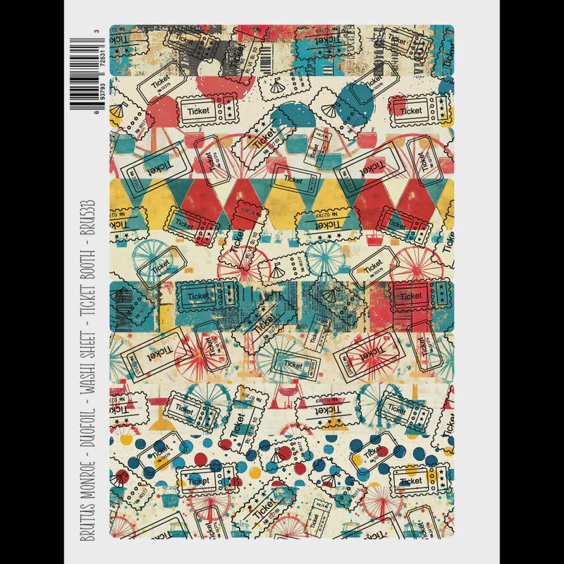 Ticket Booth | DuoFoil Washi Sheet