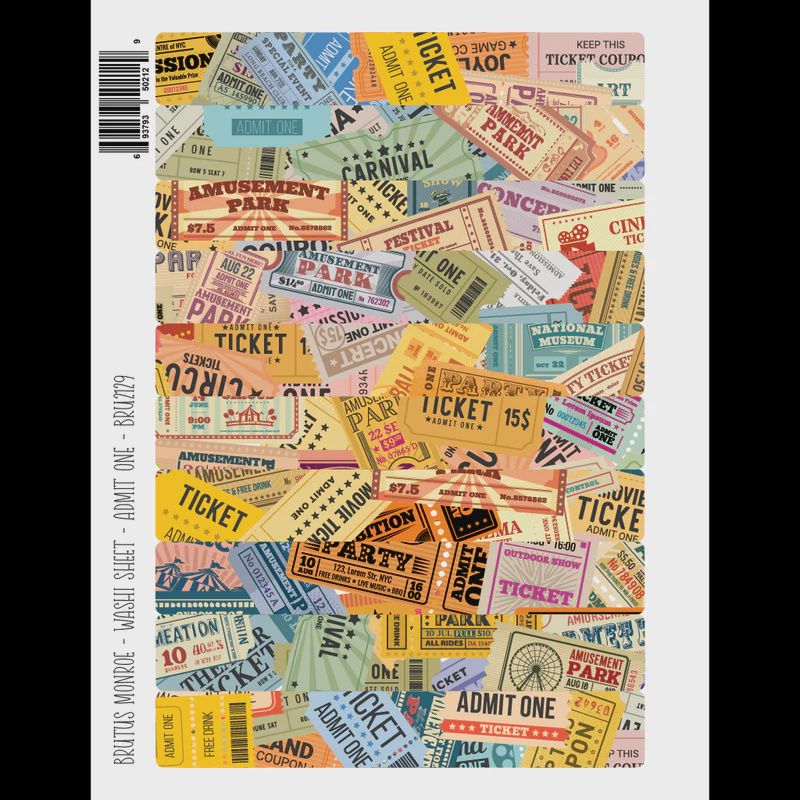 Admit One | Washi Sheet