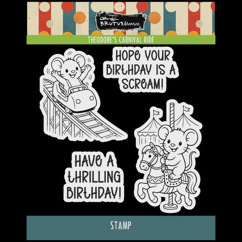 Theodore's Carnival Ride | 4x4 Stamp Set