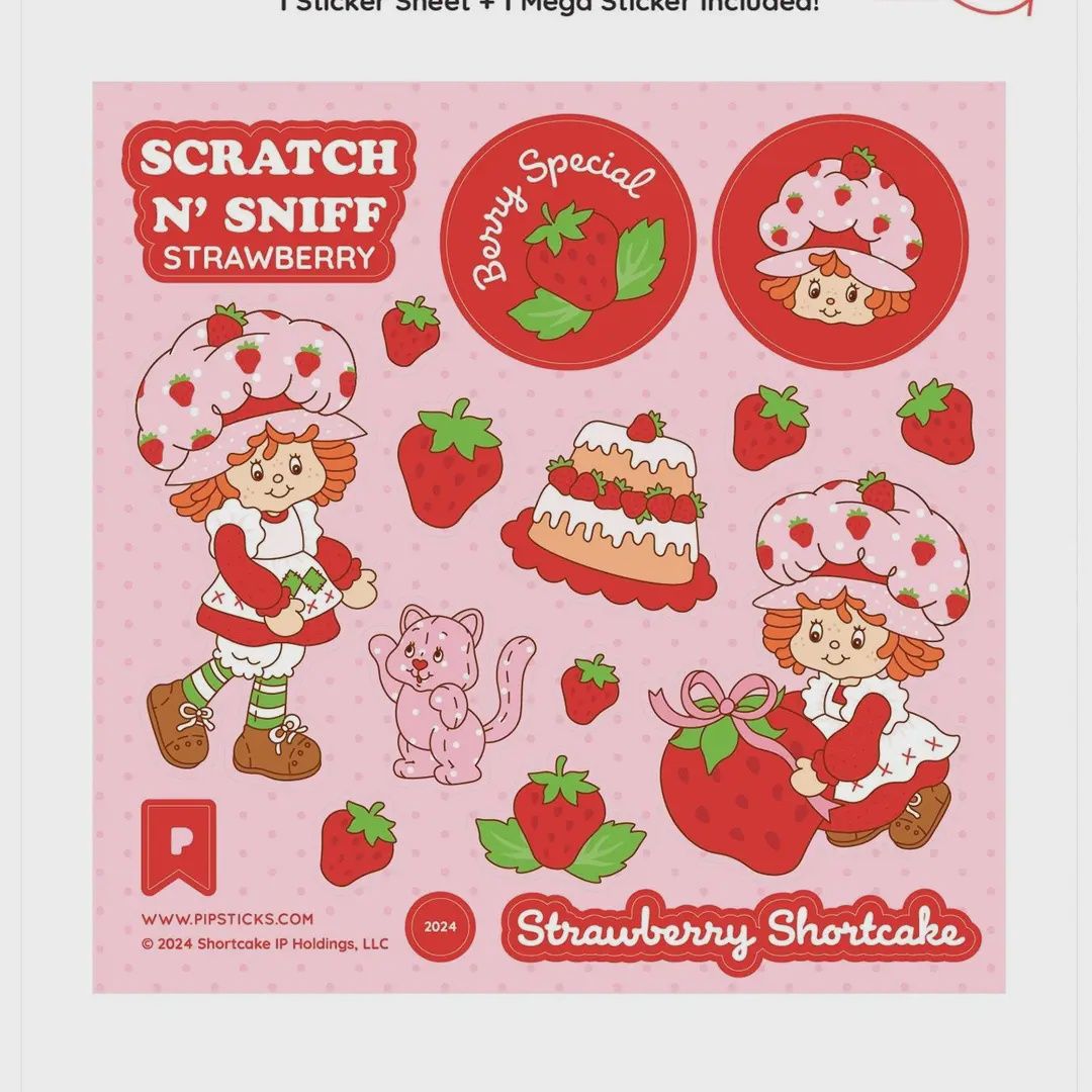 Strawberry Shortcake &amp; Custard Scratch 'n Sniff