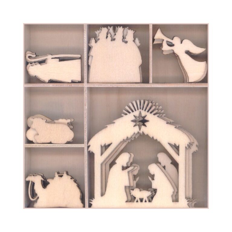 Gary Burlin – Wooden Elements – Oh Holy Night/Religious (30 Pieces)
