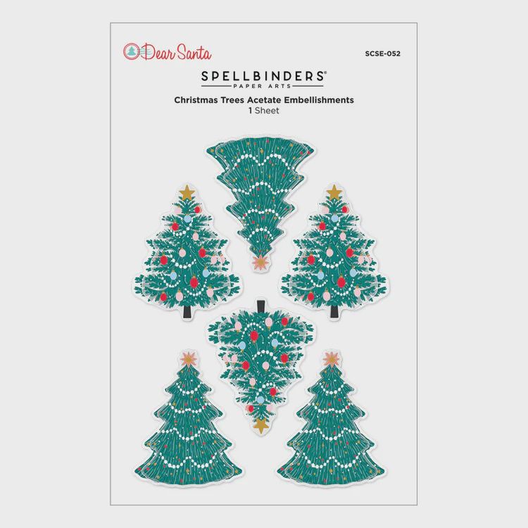 Dear Santa Christmas Trees Dimensional Stickers