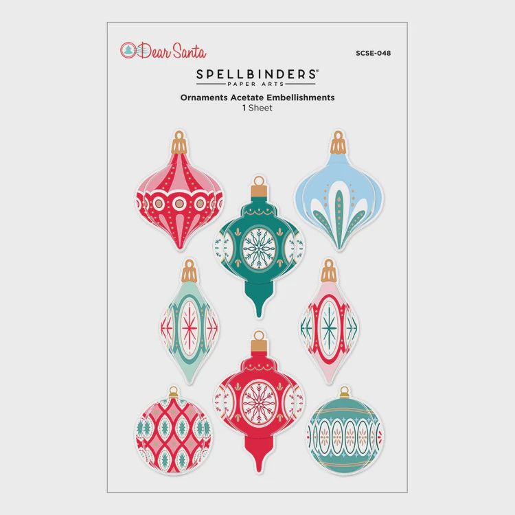 Dear Santa Ornaments Dimensional Stickers