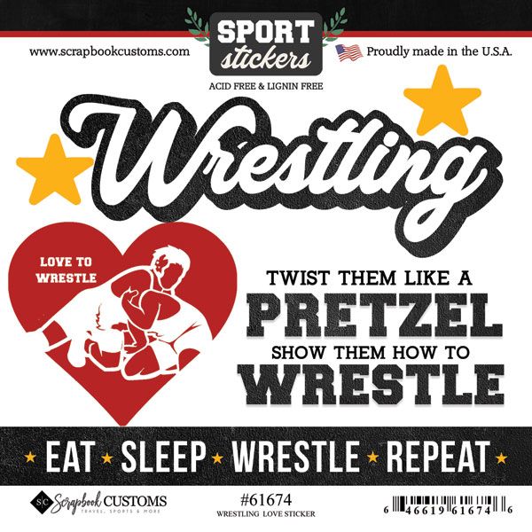 Wrestling Love Sticker