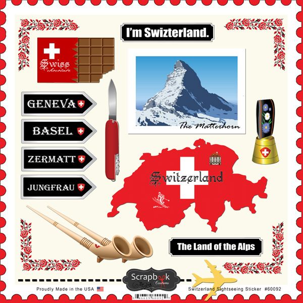 Switzerland - Sightseeing Sticker
