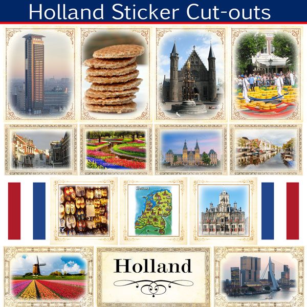 Holland - Sightseeing Picture Cut-Outs Sticker