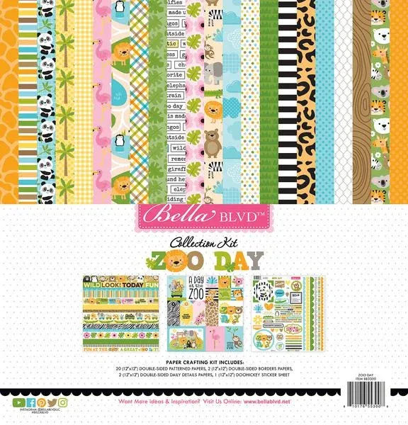 Bella Blvd - Zoo Day Collection - 12 x 12 Collection Kit
